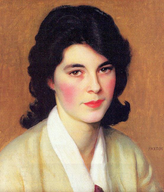 Paxton, William McGregor Portrait of Enid Hallin China oil painting art